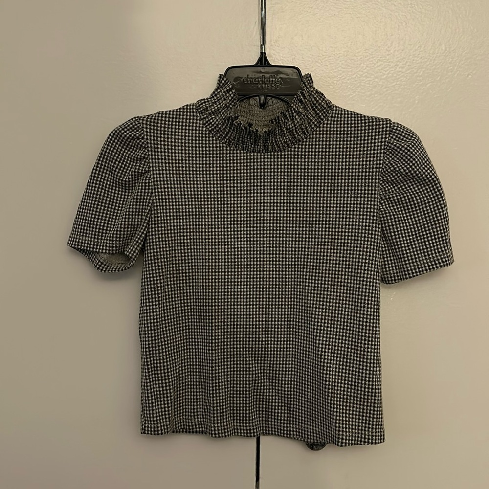 Zara, SZ S, Black & White Top
